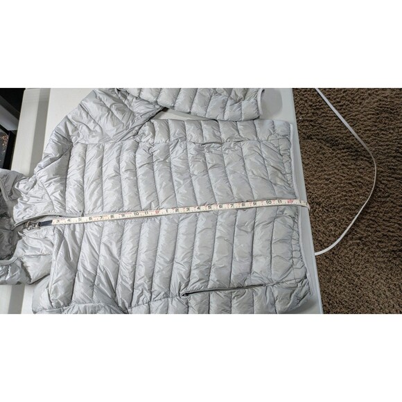 Kaximei Yilun Gray Puffer With Hood Jacket Asian Size L/Size M US - Picture 4 of 8
